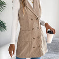 Double-Breasted Long Vest Coat