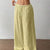 Full Size Drawstring Wide Leg Pants Plus Size Yellow