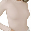 Long Sleeve Crop T-Shirt with Ribbed Texture