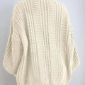 Chunky Knit Cable Knit Button-Up Cardigan