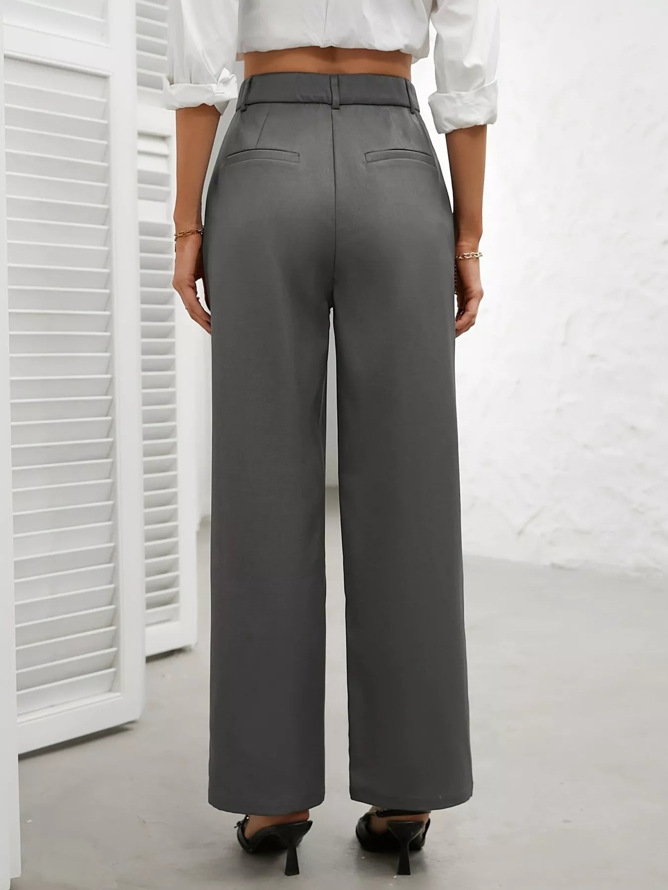 High Waist Wide Leg Pants