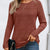Ribbed Long Sleeve T-Shirt Caramel
