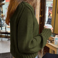 Ribbed Round Neck Sweater