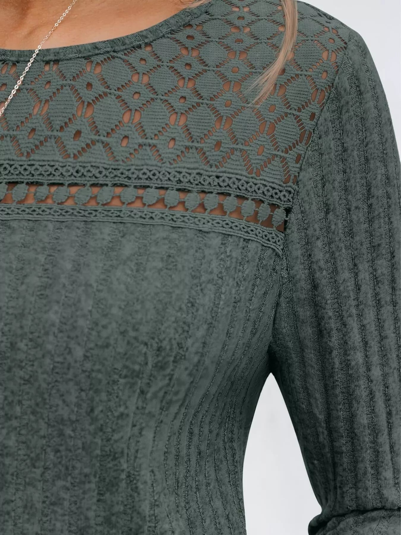 Ribbed Long Sleeve T-Shirt