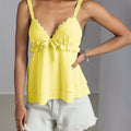 Lace Detail Layered Cami Yellow