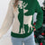 Christmas Reindeer Turtleneck Sweater Green