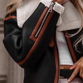 Shearling Lined Zip Up Jacket
