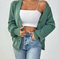 Chunky Knit Button-Down Cardigan