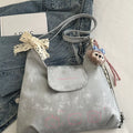 Cute Cartoon Shoulder Bag Silver onesize