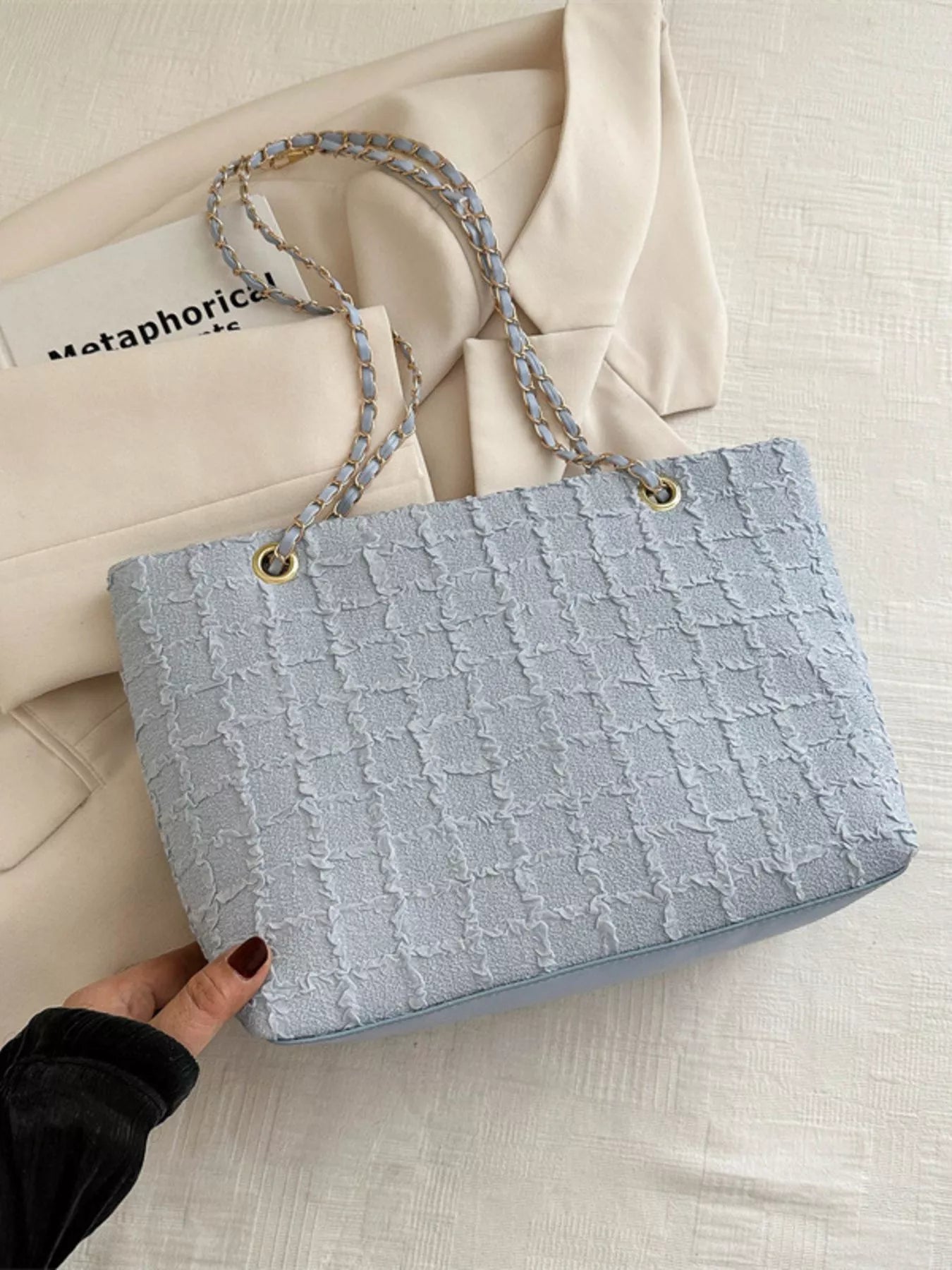 Tweed Chain Shoulder Bag