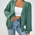 Chunky Knit Button-Down Cardigan