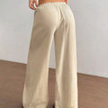 Full Size Drawstring Wide Leg Pants Plus Size