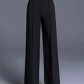 Wide Leg High Waist Pants Black