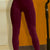 Wide Waistband Sports Leggings Wine