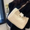 Woven Straw Shoulder Bag