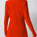 Single-Button Long Sleeve Blazer