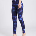 Printed Active High Waist Leggings Navy