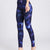 Printed Active High Waist Leggings Navy