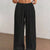 Full Size Drawstring Wide Leg Pants Plus Size Black