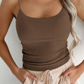 Scoop Neck Cami Coffee Brown