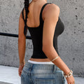 Solid Color Square Neck Tank
