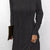 Casual Long Sleeve Hooded Knit Dress Black