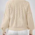 Cable Knit Long Sleeve Sweater