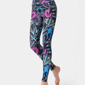Printed High Waist Active Leggings Purple