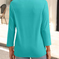 Johnny Collar Solid Color Top