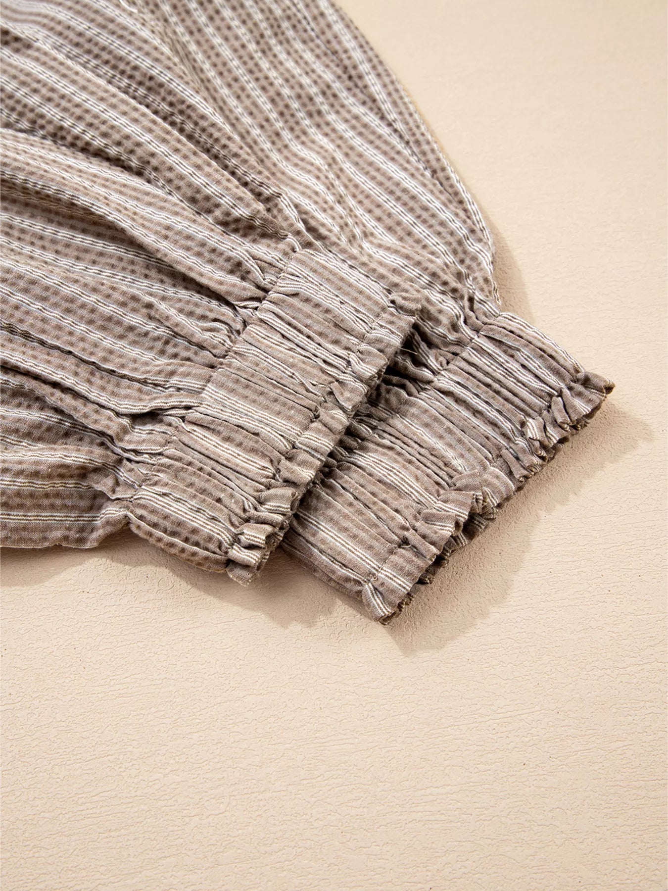 Stripe Drawstring Cargo Jogger Pants with Pockets