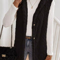 Cozy Sherpa Fleece Hooded Vest Coat