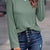 Textured Knit Long Sleeve T-Shirt Bean Green