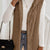Cozy Sherpa Fleece Hooded Vest Coat Brown