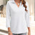 Johnny Collar Solid Color Top White