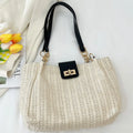 Woven Straw Shoulder Bag
