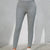 Full Size Letter Embroidered High Waist Leggings Gray