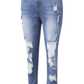 Full Size Distressed Skinny Jeans Plus Size