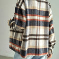 Relaxed Fit Plaid Snap Down Shirt