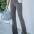 Full Size Corduroy Flare Pants Plus Size Grey