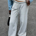 Wide Leg Drawstring Sweatpants
