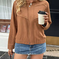 Casual Zip Up Long Sleeve Jacket