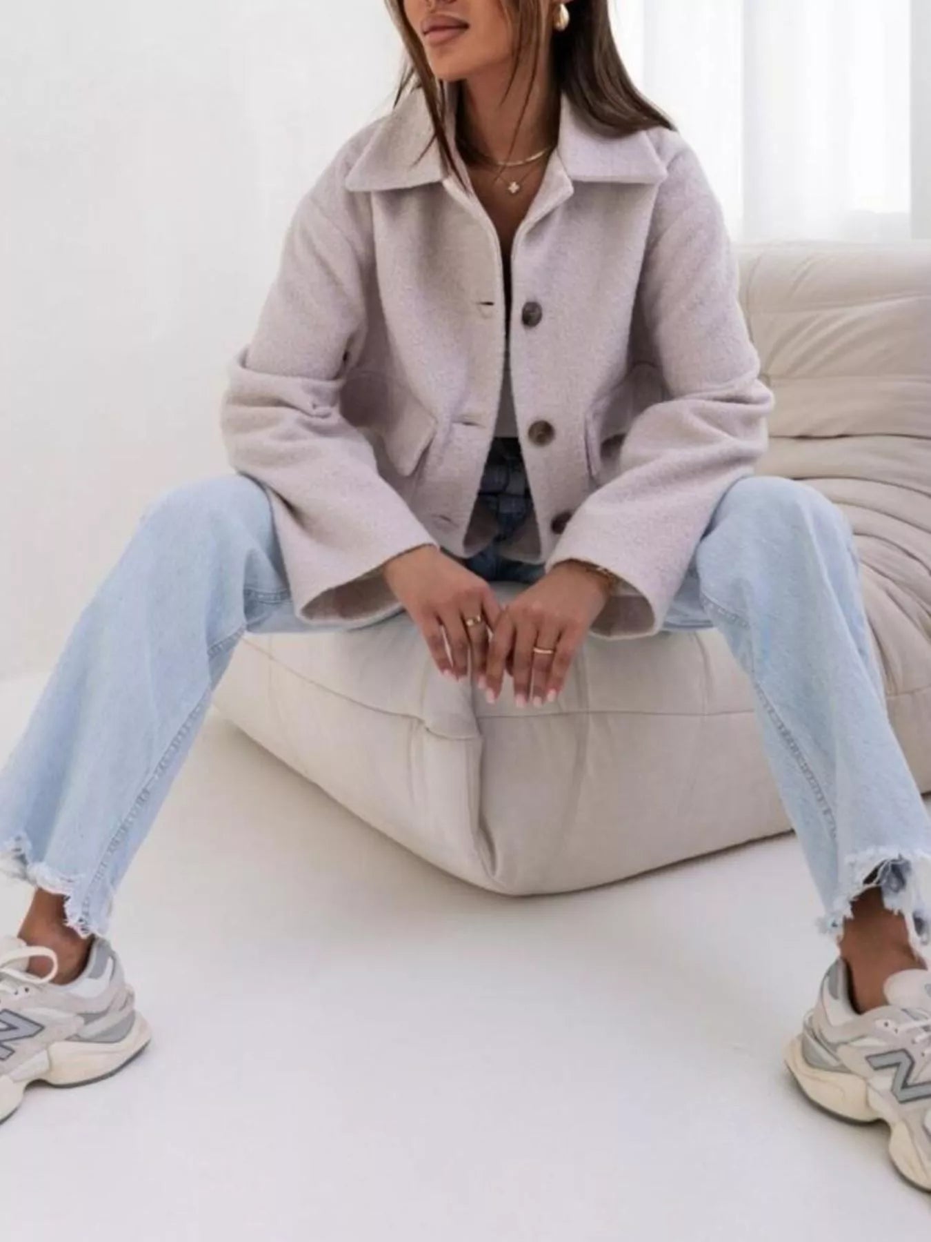 Button-Down Long Sleeve Outerwear