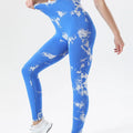 Tie-Dye High Waist Active Leggings Blue