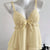 Lace Detail Layered Cami Light Yellow