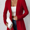 Single-Button Long Sleeve Blazer