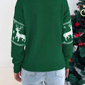 Christmas Reindeer Round Neck Sweater