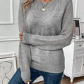 Openwork Long Sleeve Sweater