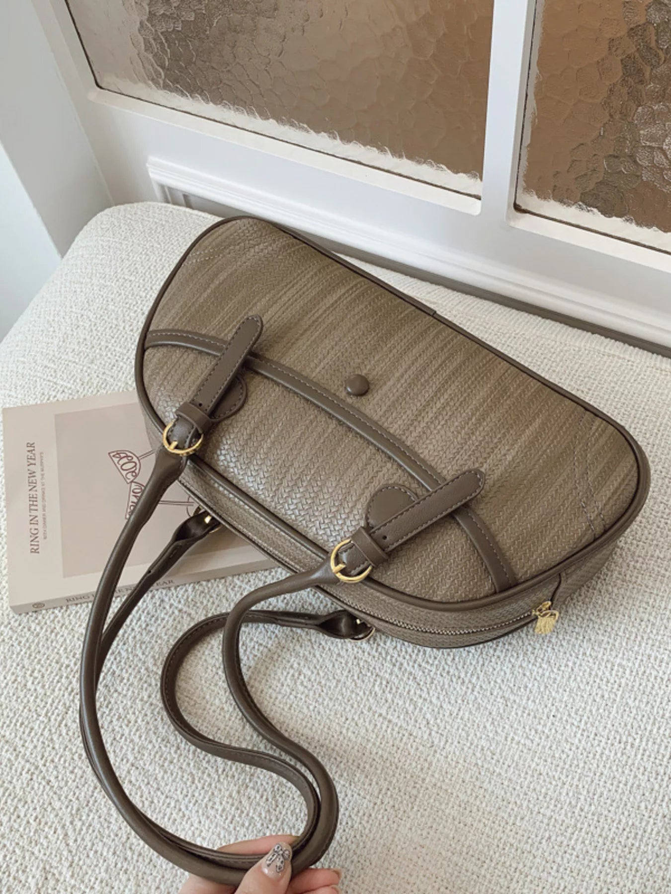 Vintage Buckle Shoulder Bag