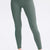 Wide Waistband Slim Fit Long Sports Pants Matcha Green