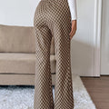 Plaid High-Waisted Wide Leg Pants